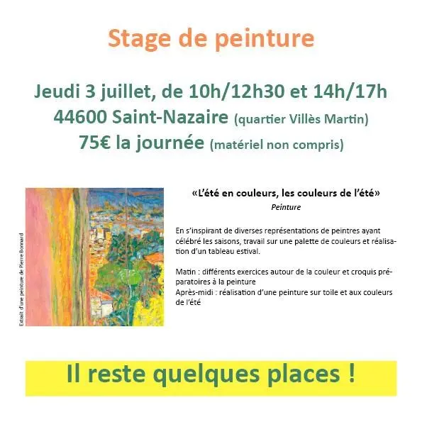 Stage peinture