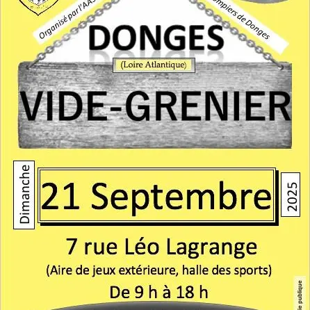 Les anciens pompiers de Donges organisent leur vide-greniers