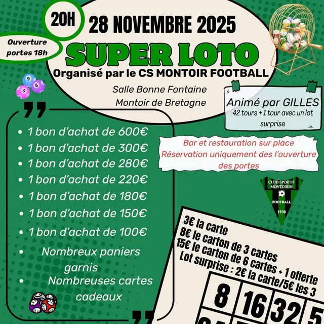 Loto CS Montoir foot 28/11/2025