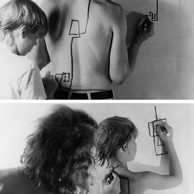 Dennis Oppenheim, Stage Transfer Drawing, 1971.