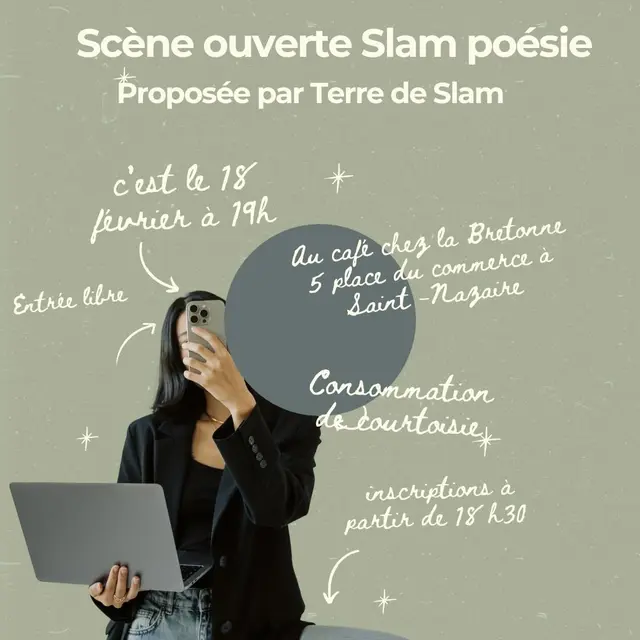 Scène ouverte de Terre de slam, le 18 février 2026