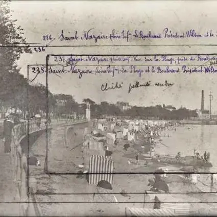 Tirage photographique représentant la plage de Saint-Nazaire