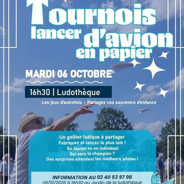 Tournois lancer d'avion papier Ludothèque