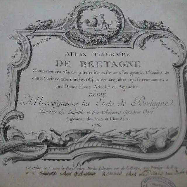 Atlas de Bretagne du géographe Ogée