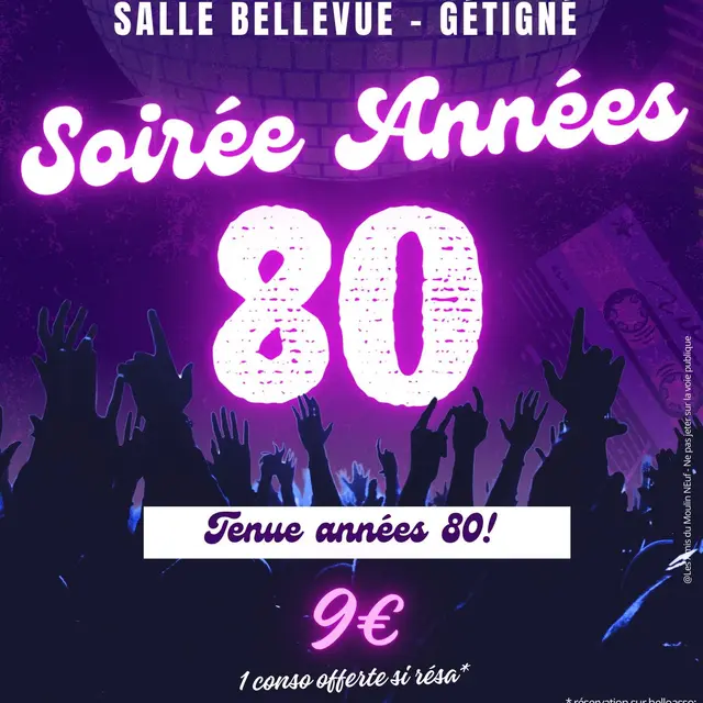 Soirée années 80, festive et solidaire à Gétigné le 21 mars
