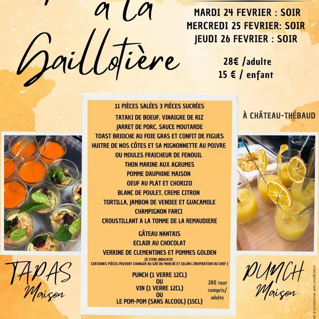 Affiche soirée tapas