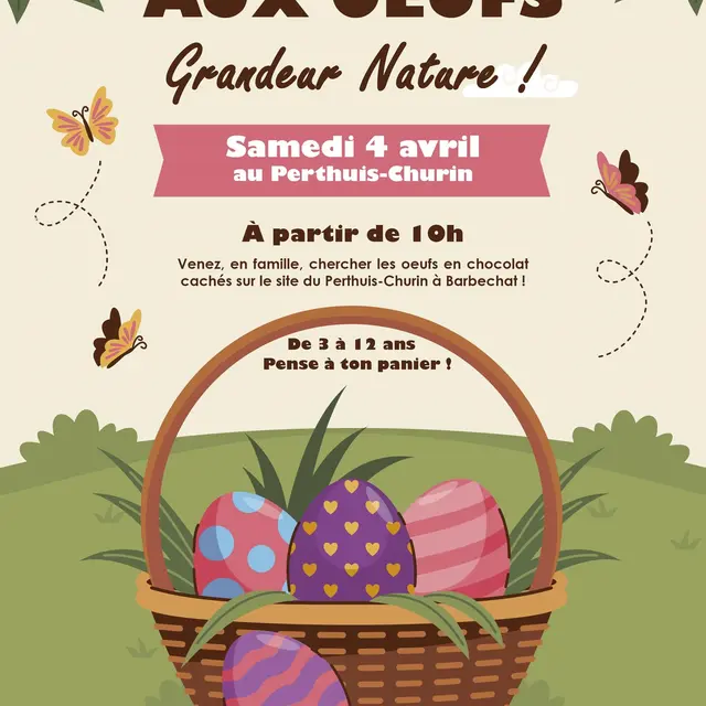 Affiche chasse aux oeufs
