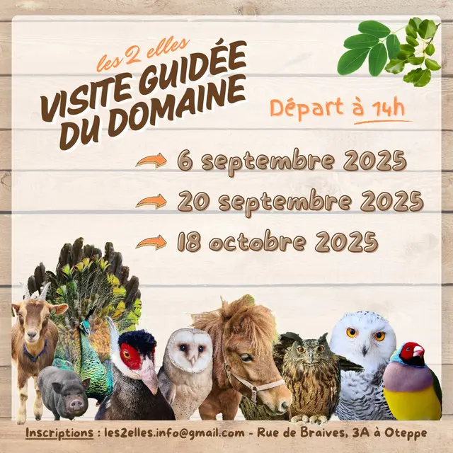 Visite guidée du domaine des 2 elles