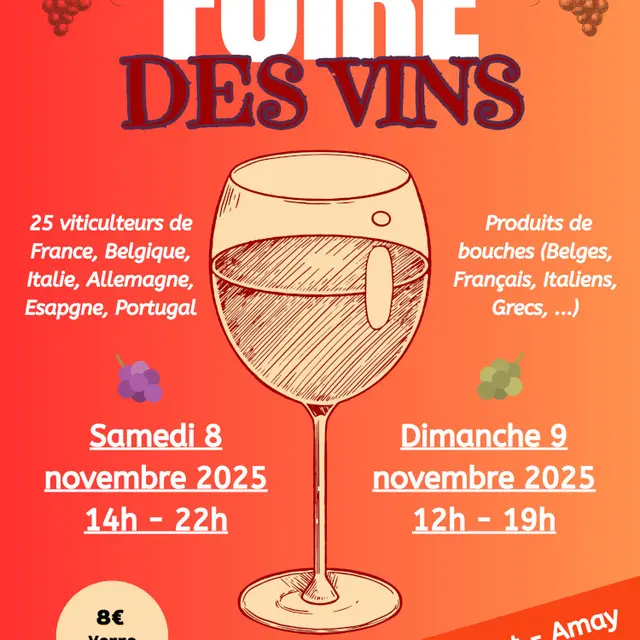 Foire vins amay 2025