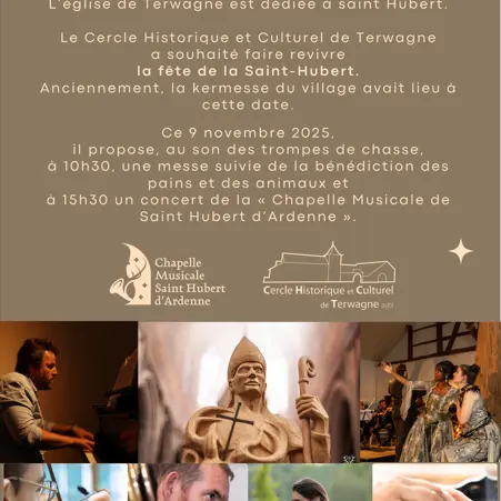 Flyer fête saint hubert Terwagne