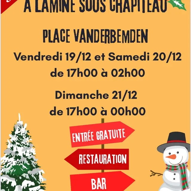 Marché de noel lamine