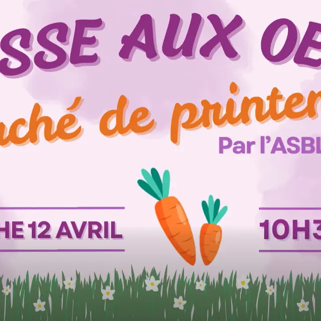 Printemps et chasse oeufs