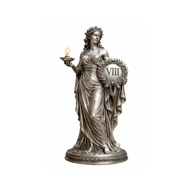 Statuette argent massif modave