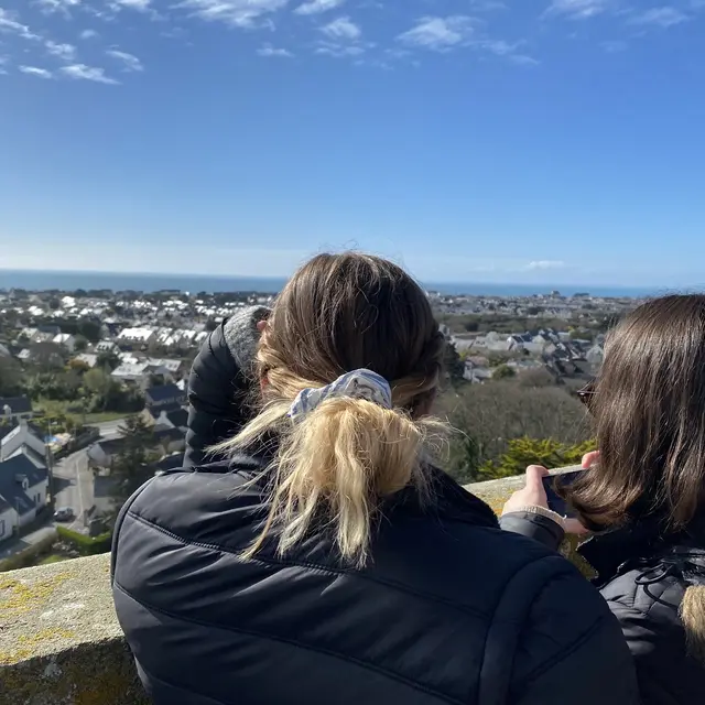 Vue du clocher de Trescalan, La Turballe
