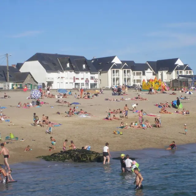 La Turballe - Hôtel Face Mer Les Chants d'Ailes - Vue de la plage