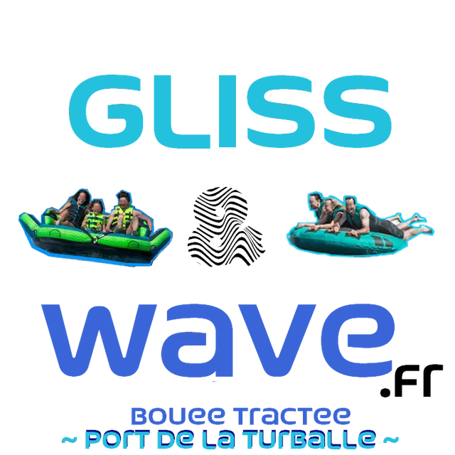 LOGO Gliss & Wave La Turballe bouée tractée