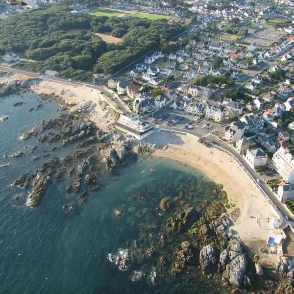 Plage de Port Lin au Croisic, vue aérienne en ULM, Christian CHAPUIS