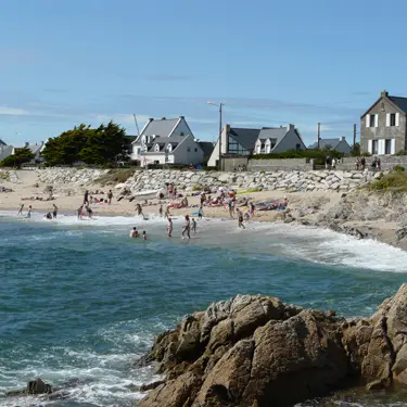 Plage du Crucifix au Croisic, détente en famille, Photo OT Le Croisic
