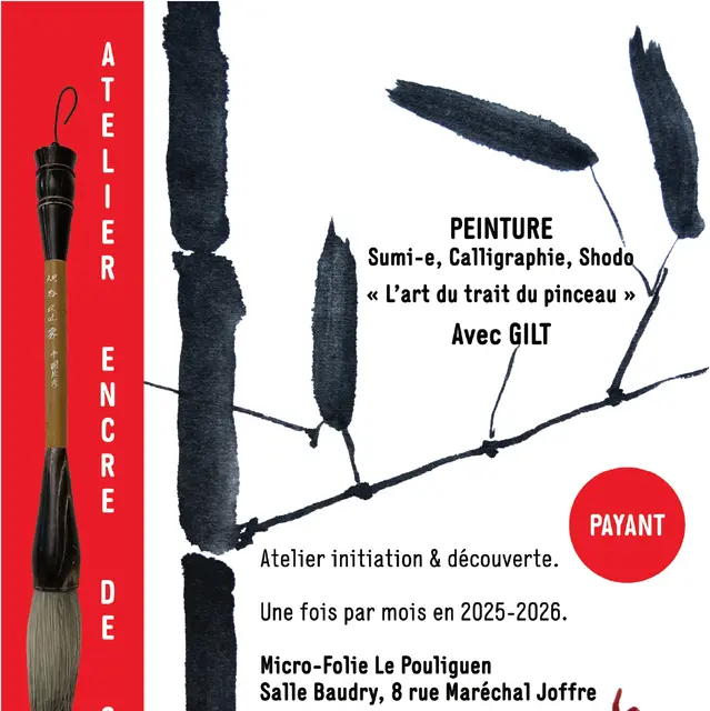 Atelier encre de chine Micro-Folie - Le Pouliguen