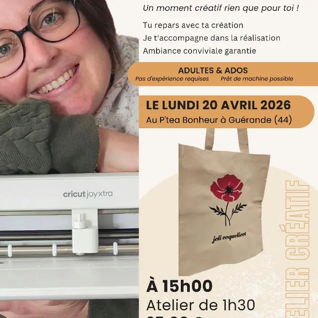 Atelier - Personnalisation de tot bag - Guérande
