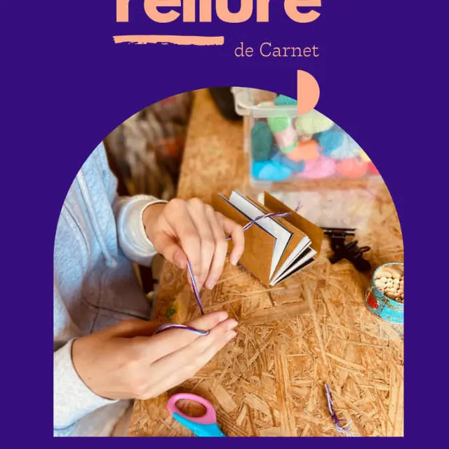 Atelier - Reliure de carnet - Guérande