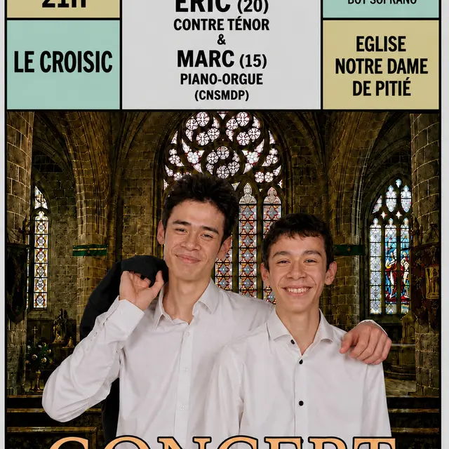 Concert à l'Église - Les frères Gentet