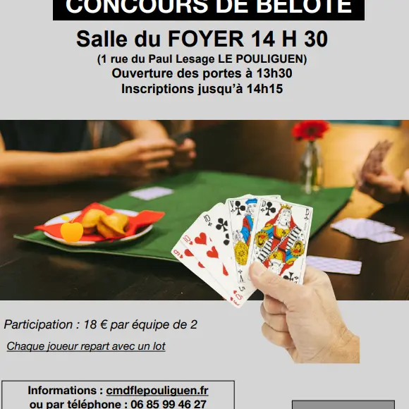 Concours de belote - Le Pouliguen