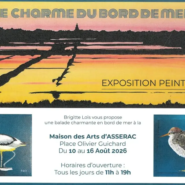 Exposition peinture : Le charme du bord de mer - Brigitte Loïs - Maison des Arts - Assérac
