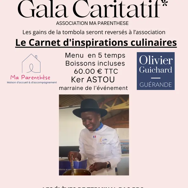 Gala caritatif aux Serres d'Olivier - Guérande