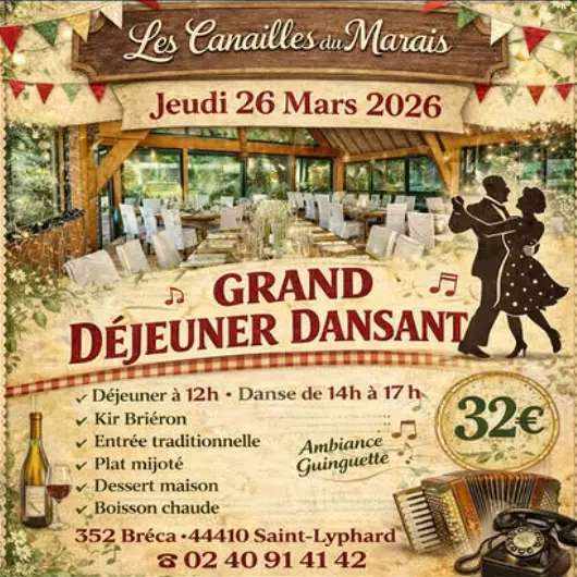 Grand Déjeuner Dansant - Bréca à Saint-Lyphard - Les Canailles du Marais
