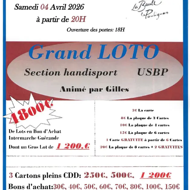 Grand loto - La Baule