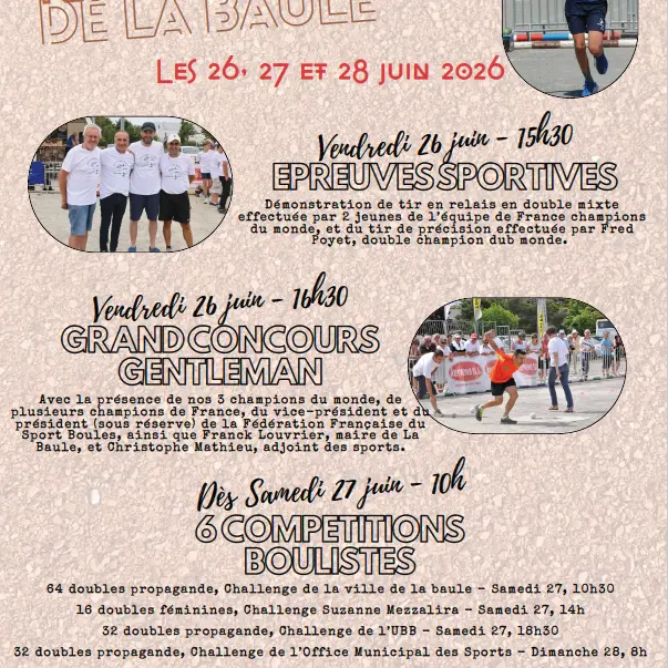 Les 17èmes fêtes boulistes de La Baule