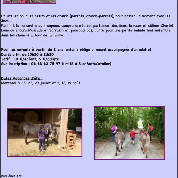 Les ateliers du mercredi - Guenrouet
