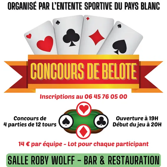 St Molf - concours belote - entente sportive du pays blanc