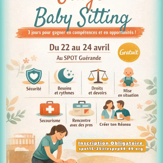 Stage - Baby sitting et premiers secours - Guérande