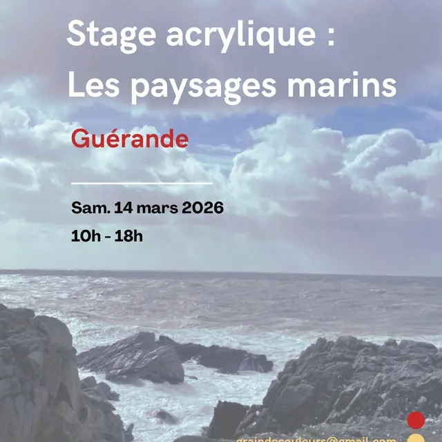 Stage de peinture - Acrylique et paysages marins - Guérande