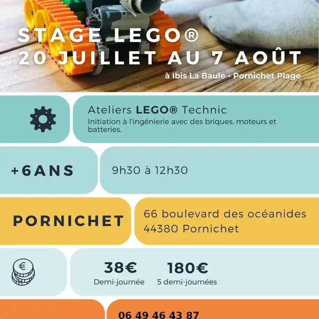 stage-lego-hotel ibis-pornichet