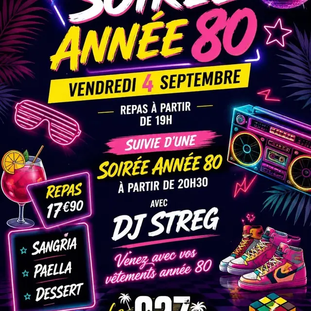 Soirée Années 80 - Le 927 - Saint-Lyphard