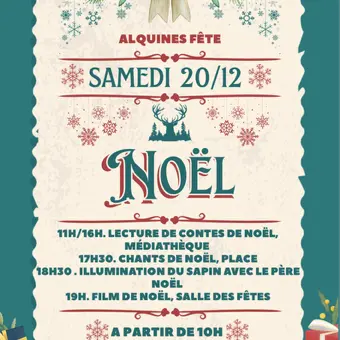 Affiche Marché de Noël d'Alquines 2025
