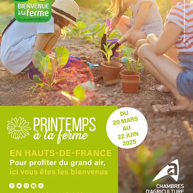 Affiche PRINTEMPS A LA FERME 2025