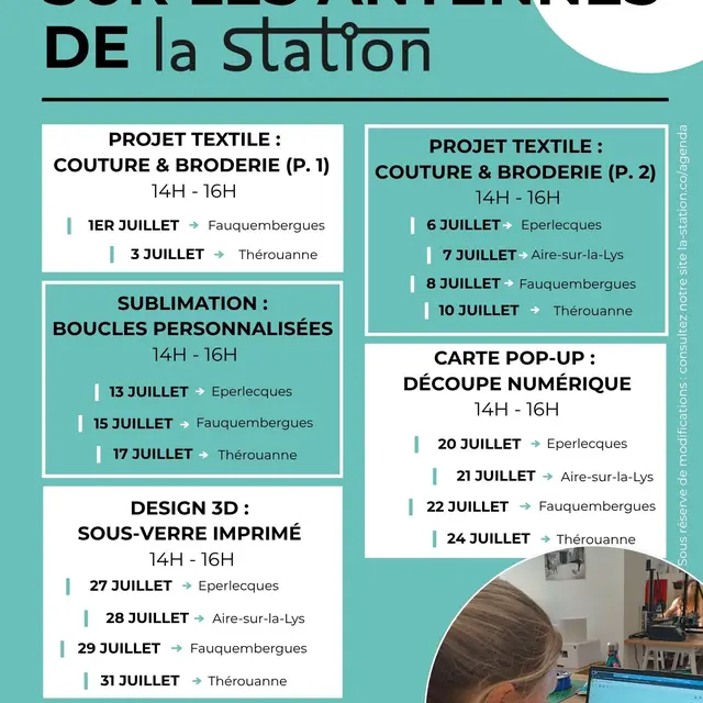 Programme de juillet antenne de Thérouanne