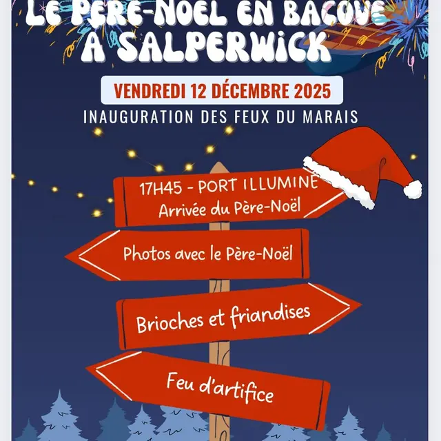 Le 12 décembre, accueillez le Père-Noël en bacôve illuminé !