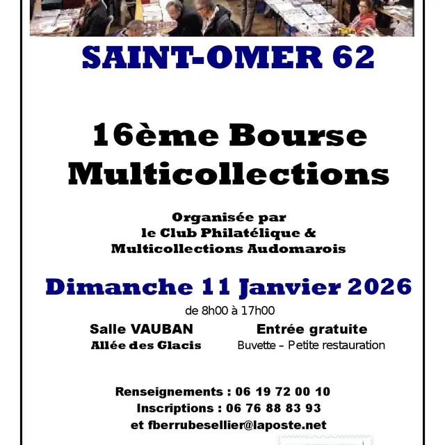 Affiche Bourse des Collectionneurs Saint-Omer