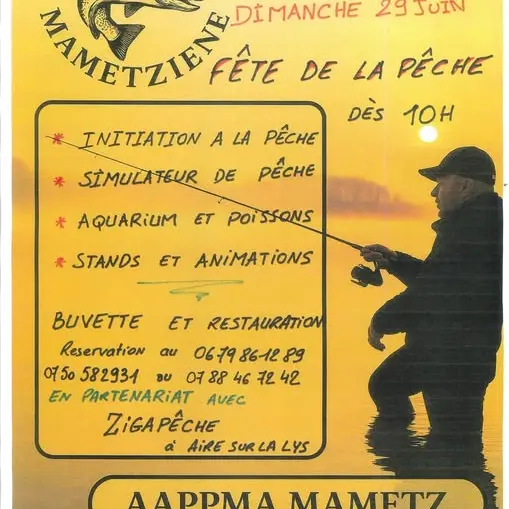 Affiche Fête de la pêche de Mametz