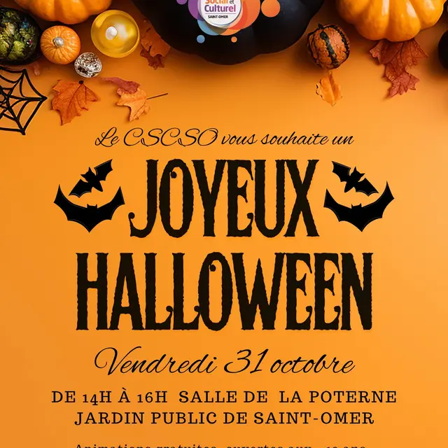 Affiche Joyeux Halloween Saint-Omer