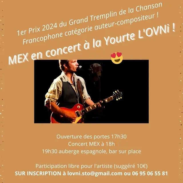Affiche Mex en concert 12 juillet 2025
