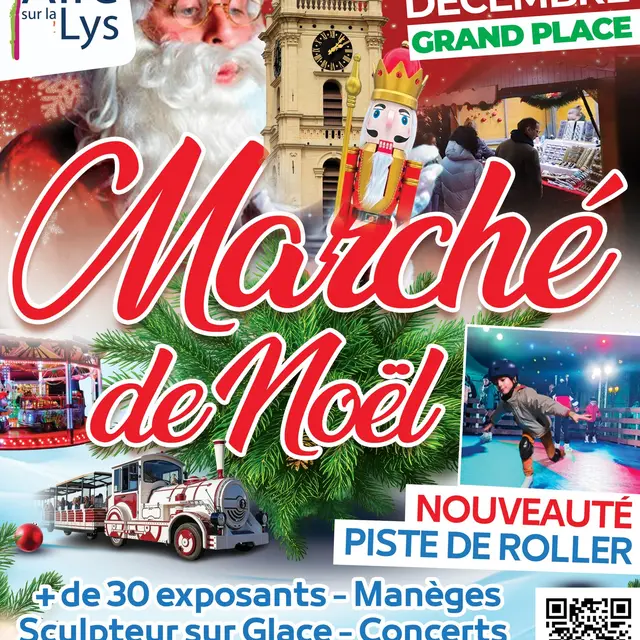Affiche Marché de Noël Aire-sur-la-Lys