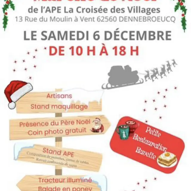 Affiche Marché de Noël Dennebroeucq 2025
