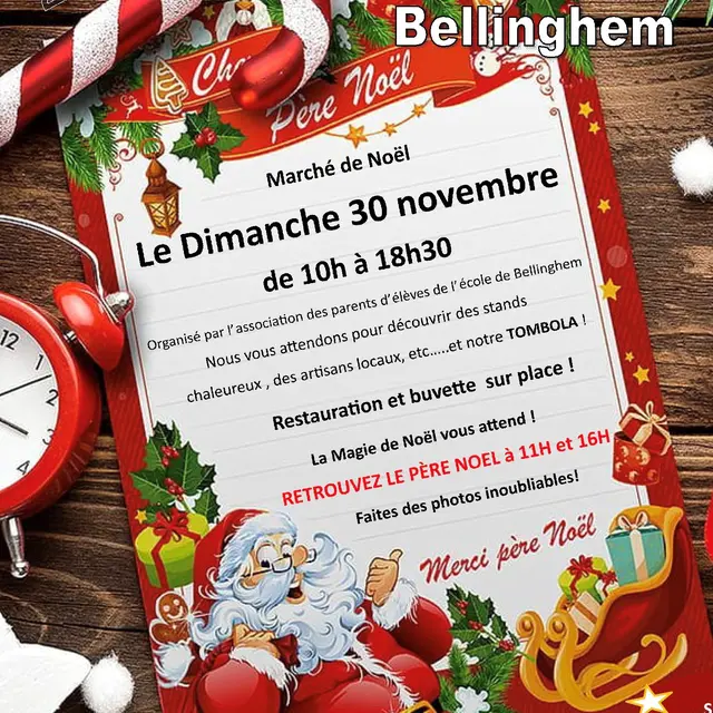 Affiche Marché de Noël de Bellinghem