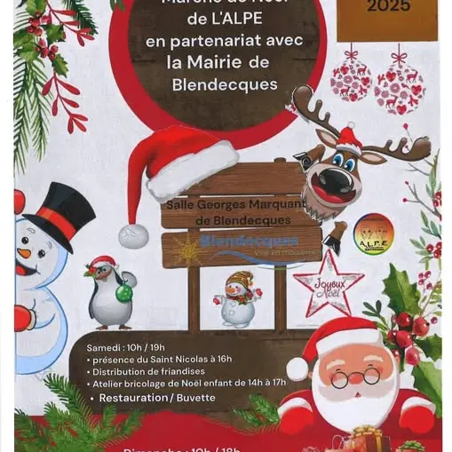 Affiche Marché de Noël de Blendecques 2025